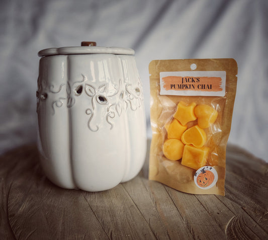 Wax Warmer - White Pumpkin Illumination Wax Warmer