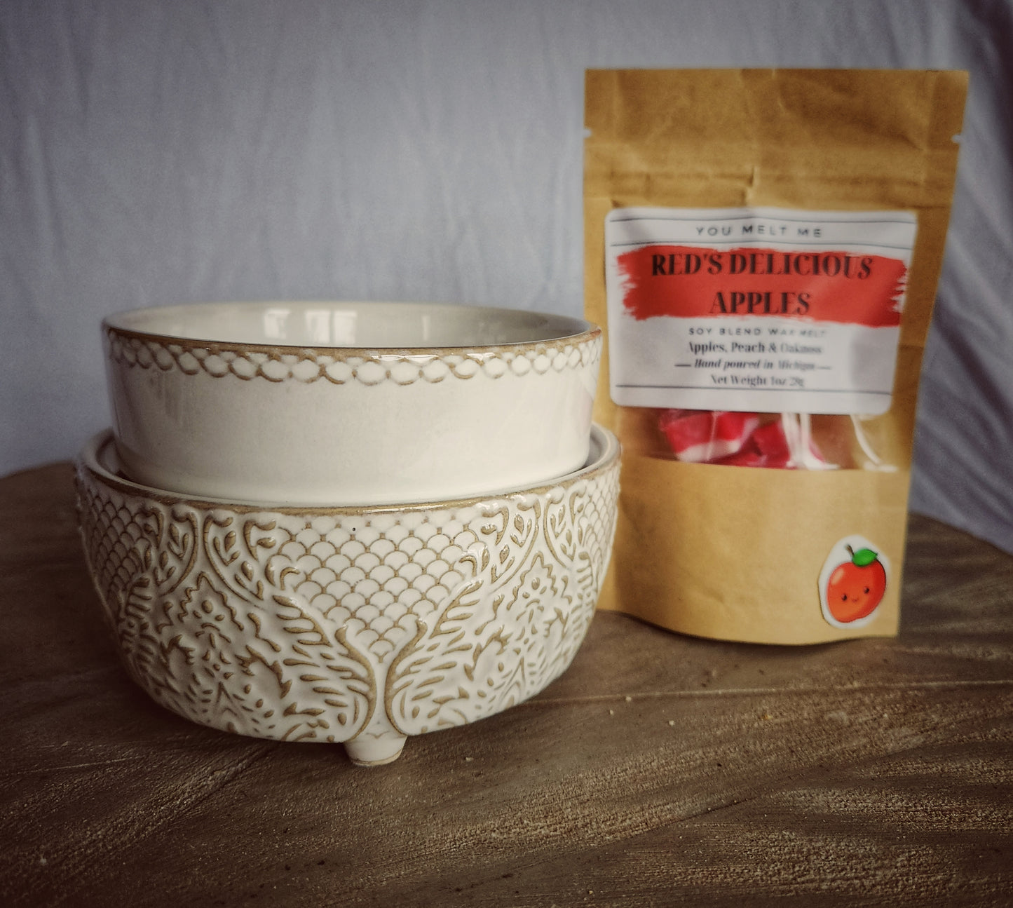 Wax Warmer -Vintage White 2 in 1 Classic Warmer