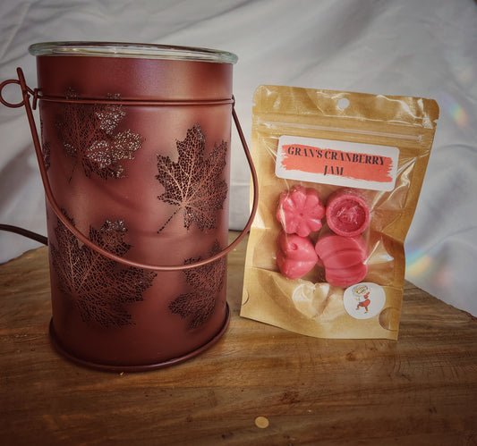 Wax Warmer - Fall Leaves Vintage Style Illumination Wax Warmer