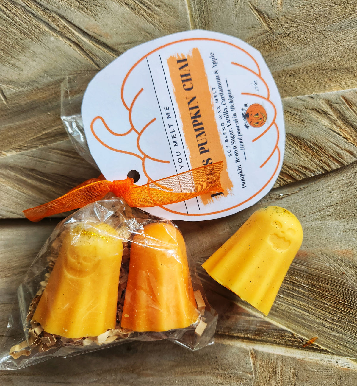 Ghostly Mini Melts - Jack's Pumpkin Chai