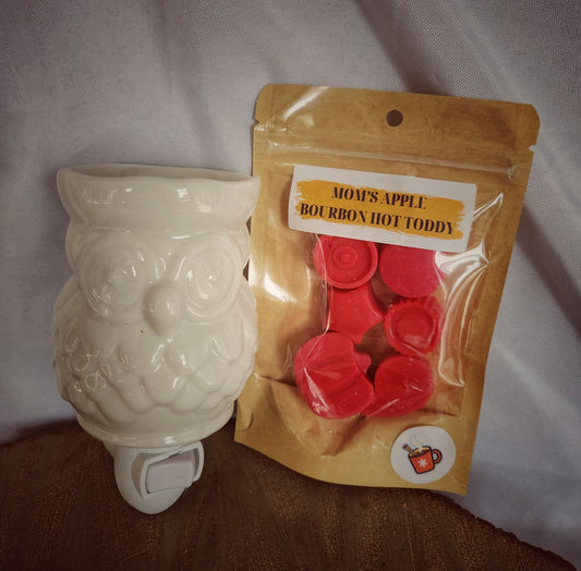 Wax Warmer - Owl Porcelain Pluggable Wax Warmer