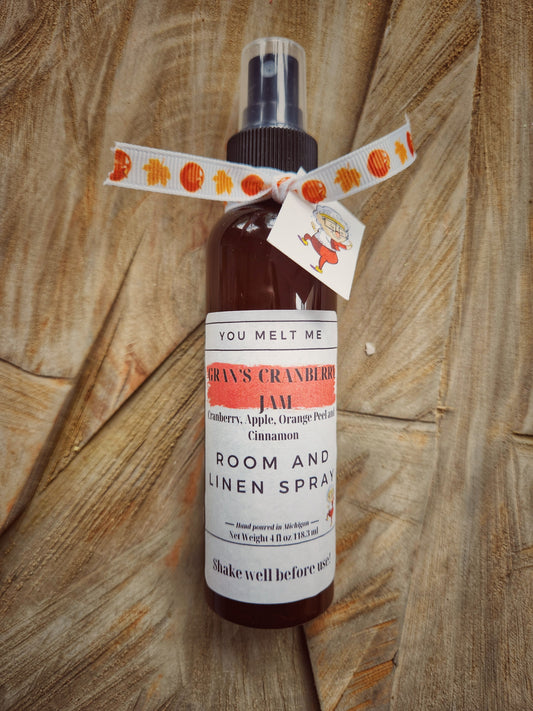 Room and Linen Spray - Gran's Cranberry Jam