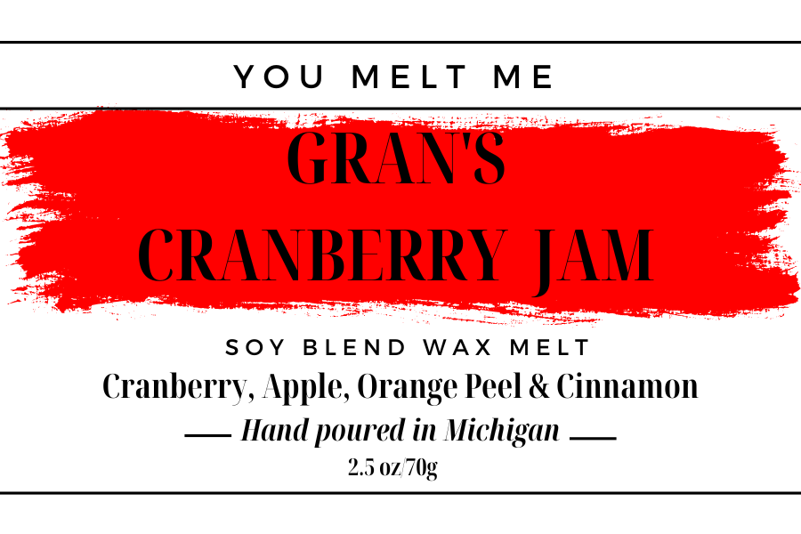 Mini Melts - Gran's Cranberry Jam